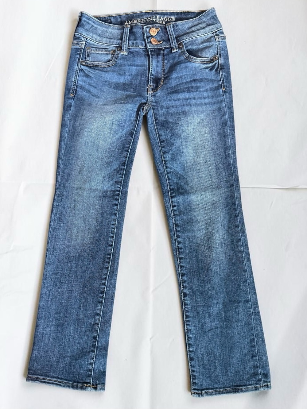 American Eagle Cropped Jeans Super Super Stretch 00
